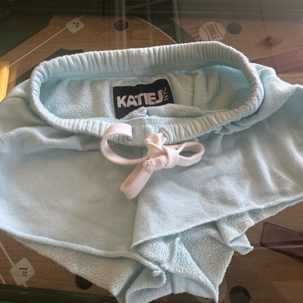 Katie J NYC Soft Blue Lounge Shorts
